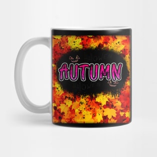 Autumn Leaves Halloween Mug